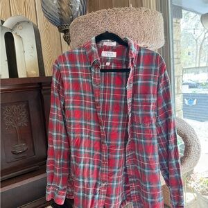 Arrow Sport Red and Blue Plaid Shirt
